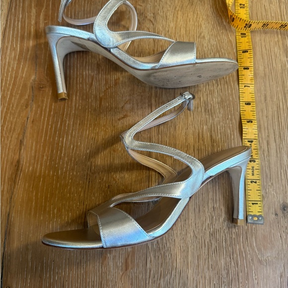 🔥Stuart Weitzman🔥FORMAL Mariposa 80 Sandal Sz7 Silver Worn3times PriceFirm! - Picture 12 of 14